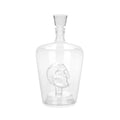Whisky Dekanter 1L mit Totenkopf aus Glas – Karaffe für Rum & Gin